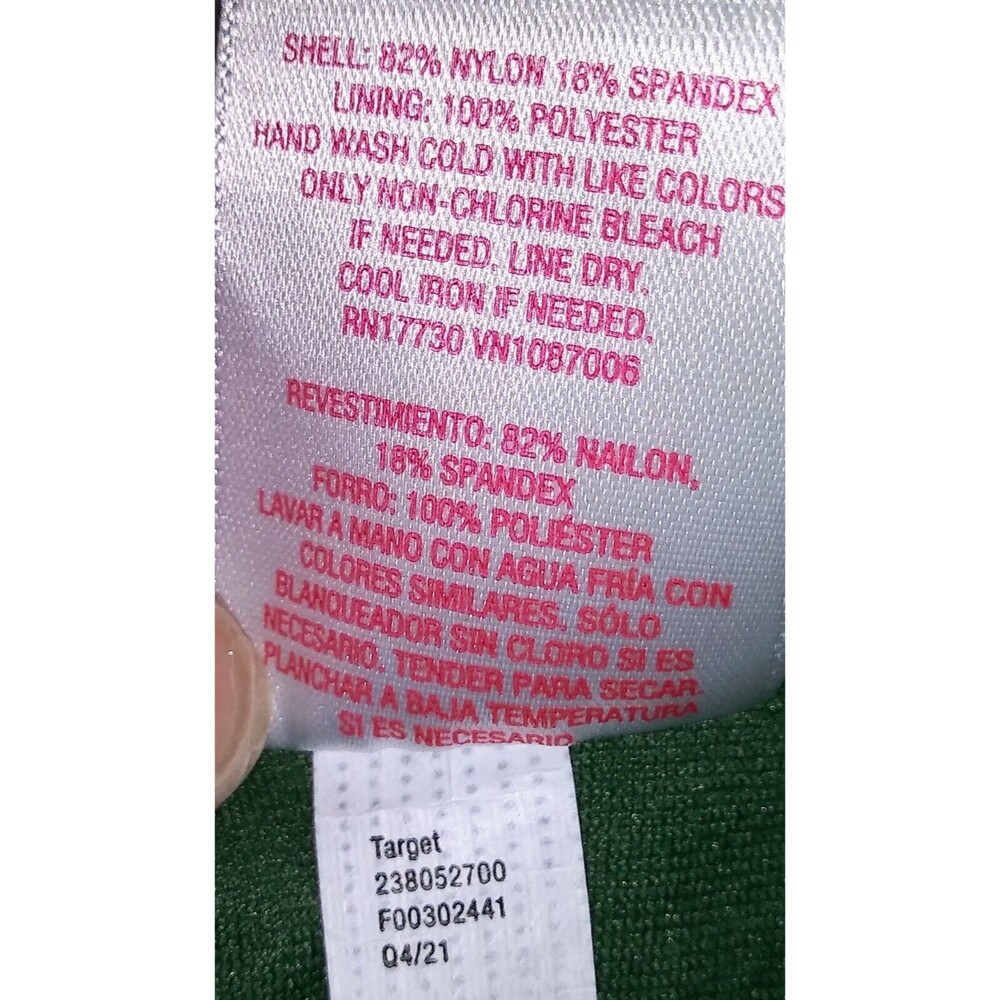 Woman's Juniors XL High Leg Scoop Waist Bikini Bottom Dark Green 12 / 14 NEW - Picture 7 of 9